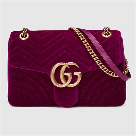 gucci marmont large velvet|authentic Gucci Marmont small bag.